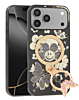 Luxury Diamond Shiny Cases with Butterfly Ring Design - BLACK for iPhone 17 Pro Max (Only Ground Shipping)