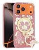 Luxury Diamond Shiny Cases with Butterfly Ring Design - ROSE GOLD for iPhone 17 Pro Max (Only Ground Shipping)