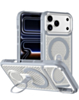 Honeycomb Design 360 Rotating Ring Kickstand Case (GRAY) for iPhone 17 Pro Max (Only Ground Shipping)