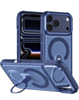Honeycomb Design 360 Rotating Ring Kickstand Case (NAVY BLUE) for iPhone 17 Pro Max (Only Ground Shipping)