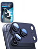Metal Matte Armor with HD Tempered Glass for iPhone 17 Pro Max (DEEP BLUE)