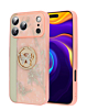 Luxury Diamond Shiny Cases with Butterfly Ring - PINK for iPhone 17 Pro Max (Only Ground Shipping)