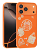 Luxury Diamond Shiny Cases with Bag Design - ORANGE for iPhone 17 Pro Max (Only Ground Shipping)