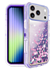 Protective Glitter Liquid Bumper Case - PURPLE for iPhone 17 Pro Max (Only Ground Shipping)