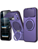 Flip Lens Cover Case with MagSafe Ring Kickstand (PURPLE) for iPhone 17 Pro Max (Only Ground Shipping)