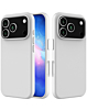Soft Solid Silicone Case (Full Buttom Cover) - WHITE for iPhone 17 Pro Max (Only Ground Shipping)