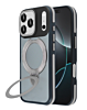 Matte Transparent Case with Wireless Charging Kickstand - GRAY for iPhone 17 Pro Max (Only Ground Shipping)