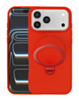 Pastel Shield Carbon Fiber Magnetic Kickstand Case (RED) for iPhone 17 Pro Max (Only Ground Shipping)