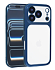 Frosted Transparent Matte Case with Lens Protection - BLUE for iPhone 17 Pro Max (Only Ground Shipping)