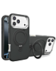 Support Heavy Duty Case with Wireless Charging Kickstand - BLACK for iPhone 17 Pro Max (Only Ground Shipping)