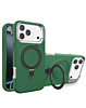 Support Heavy Duty Case with Wireless Charging Kickstand - DARK GREEN for iPhone 17 Pro Max (Only Ground Shipping)