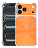 CD-Pattern Electroplated Four Corner Shockproof Case - ORANGE for iPhone 17 Pro Max (Only Ground Shipping)