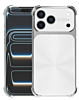 CD-Pattern Electroplated Four Corner Shockproof Case - WHITE for iPhone 17 Pro Max (Only Ground Shipping)