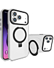 Carbon Wireless Charging Case with Ring Stand - CLEAR for iPhone 17 Pro Max (Only Ground Shipping)