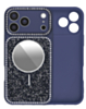 Glitter Rhinestone Mirror Case with MagSafe Ring (DARK BLUE) for iPhone 17 Pro Max (Only Ground Shipping)