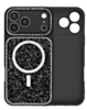 MagSafe Glitter Diamond Shimmer Case with Rhinestone Camera Lens (BLACK) for iPhone 17 Pro Max (Only Ground Shipping)