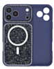 MagSafe Glitter Diamond Shimmer Case with Rhinestone Camera Lens (BLUE) for iPhone 17 Pro Max (Only Ground Shipping)
