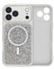 MagSafe Glitter Diamond Shimmer Case with Rhinestone Camera Lens (SILVER) for iPhone 17 Pro Max (Only Ground Shipping)