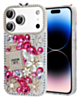 Crystal Flower Perfume Silicone Hard Case - PINK for iPhone 17 Pro Max  (Only Ground Shipping)