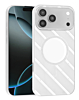 Magnetic Mirror Phone Case with Wireless Charging - WHITE for iPhone 17 Pro Max (Only Ground Shipping)