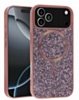 Wireless Charging Bling Diamond Crystal Case - ROSE GOLD for iPhone 17 Pro Max (Only Ground Shipping)