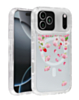 Flower Design Transparent Case with Wireless Charger - Style 6 for iPhone 17 Pro Max (Only Ground Shipping)