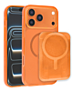 Glitter Magnetic Case with Wallet Slot - ORANGE  for iPhone 17 Pro Max (Only Ground Shipping)