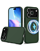 Soft Solid Silicone Case with Wireless Charging - GREEN for iPhone 17 Pro Max (Only Ground Shipping)