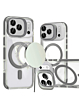 Thin Magnetic Clear Case with Camera Stand Kickstand - GRAY for iPhone 17 Pro Max (Only Ground Shipping)