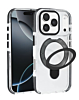 Transparent Case with Wireless Charging Kickstand - BLACK for iPhone 17 Pro Max (Only Ground Shipping)