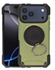 Hybrid Tuff Case with Magnetic Kickstand (ARMY GREEN) for iPhone 17 Pro Max (Only Ground Shipping)
