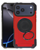Hybrid Tuff Case with Magnetic Kickstand (RED) for iPhone 17 Pro Max (Only Ground Shipping)