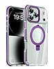 Magnetic Clear Case with Kickstand - PURPLE for iPhone 17 Pro Max (Only Ground Shipping)