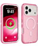 Wireless Charging Transparent Shockproof Case - PINK for iPhone 17 Pro Max (Only Ground Shipping)