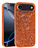 Thin Wireless Charging Bling Diamond Crystal Case - ORANGE  for iPhone Air (Only Ground Shipping)