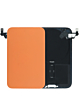 Back Glass with Frame and Wireless NFC Charging Flex and MagSafe Magnet for iPhone 17 Pro (NO LOGO) (COSMIC ORANGE)