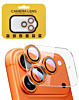 Clear Back Camera Tempered Glass with Metal Ring for 17 Pro (COSMIC ORANGE)