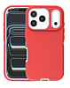 Heavy Duty Case for iPhone 17 Pro (RED & WHITE) (Only Ground Shipping)