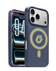 New Leather Case with Wireless Charger with IC Chip (NAVY BLUE) for iPhone 17 Pro (Only Ground Shipping)