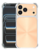 CD-Pattern Electroplated Four Corner Shockproof Case - GOLD for iPhone 17 Pro Max (Only Ground Shipping)
