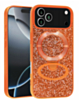 Sparkle Luxury Slim Case with Magnetic Kickstand for iPhone 17 Pro (ORANGE) (Only Ground Shipping)