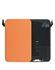 Back Glass with Frame and Wireless NFC Charging Flex and MagSafe Magnet for iPhone 17 Pro Max (NO LOGO) (COSMIC ORANGE)