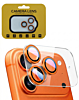 Clear Back Camera Tempered Glass with Metal Ring for 17 Pro Max (COSMIC ORANGE)