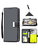 Elegant Leather Wallet Case with Wristlet Strap - BLACK for iPhone 17 Pro (Only Ground Shipping)