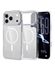 Transparent Magnetic Shockproof Case  - WHITE for iPhone 17 Pro  (Only Ground Shipping)