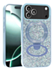 Sparkle Luxury Slim Case with Magnetic Kickstand for iPhone 17 Pro Max (LIGHT BLUE) (Only Ground Shipping)
