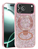 Sparkle Luxury Slim Case with Magnetic Kickstand for iPhone 17 Pro Max (PINK) (Only Ground Shipping)