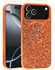Thin Wireless Charging Bling Diamond Crystal Case - ORANGE  for iPhone  17 PRO (Only Ground Shipping)