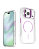 Magnetic Clear Case with Camera Kickstand for iPhone 17 Pro Max (PURPLE) (Only Ground Shipping)