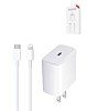 USB C-L Non-MFI Charging Cable with USB-C Power Adapter (3ft) (20W) (Only Ground Shipping)